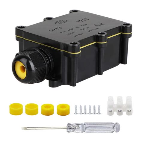 ip68 waterproof junction box 2way heavy duty connector outdoor indoor|underground junction boxes watertight.